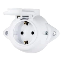 ELMARK 190206 ANTIK NÉMET FEDÉLTEL RENDELHETŐ ALJZAT 16A 250V IP44 FEHÉR