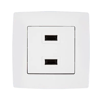 ELMARK 190751 CITY 2xUSB ALJZAT FEHÉR METÁL