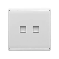 ELMARK 190885/WH LONDON KETTŐS SZÁMÍTÓGÉPES RJ45 ALJZAT FEHÉR