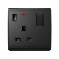 ELMARK 190887/A LONDON EGYES ALJZATÚ 2P GOMBOS KAPCSOLÓ NEON+USB AN