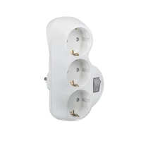 ELMARK 192207 ADAPTER TRIPLA FEHÉR KULCCSAL