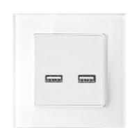 ELMARK 195028/WH KETTŐS USB ALJZAT ÜVEG KERET FEHÉR