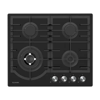 ELMARK 300072ELMARK EL-60GH096W ÜVEG GÁZTŰZHELY WOKKAL 60CMEL-60GH096W