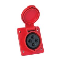 ELMARK 37414SÜLLYESZTETT IPARI DUGALJ HT-414 16A IP44 3P+E 400VHT|süllyesztett szereléshez