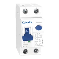 ELMARK  40012A Elektromágneses  ÁRAMVÉDŐkapcsoló JEL5A 6kA 2P 6A/300mAJEL5A