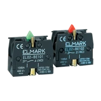 ELMARK 401002SEGÉDÉRINTKEZŐ EL02-BE 102 1NC PIROSEL02-BE
