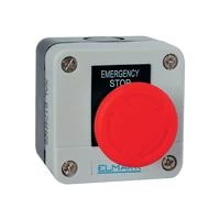 ELMARK  401174 TOKOZOTT NYOMÓGOMB B174 1NC IP44 PIROS EL1-B