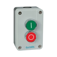 ELMARK  401213 TOKOZOTT NYOMÓGOMB B213 1NO;1NC IP44 1 PIROS ,1 ZÖLD EL1-B