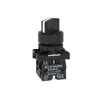 ELMARK  401425E NYOMÓGOMB EL-ED25 NO+NC 2 ÁLLÁSÚ FEKETE EL-ED25