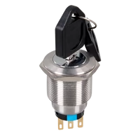 ELMARK  401552HÁROMÁLLÁSÚ KULCSOS KAPCSOLÓ BIZTONSÁGI FEJEZETTEL EL-22Y3 2NO+2NC IP65 ZÖLDEL-22