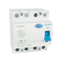 ELMARK  40491 ÁRAMVÉDŐ KAPCSOLÓ JEL1 6kA 4P 100A/30mAJEL1