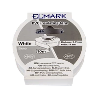 ELMARK  51012 SZIGETELŐ SZALAG 10mx19mm FEHÉR