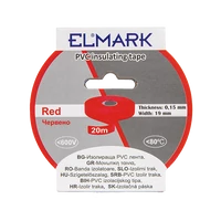 ELMARK  51024 SZIGETELŐ SZALAG 20mx19mm PIROS