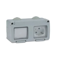 Famatel Vízmentes Falon kívüli 1-1 db alternatív kapcsoló+földelt dugalj /16A-250V/ IP55 (19033)