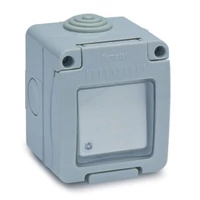 Famatel Vízmentes csapfedeles nyomó csengőjellel, 10A-250V IP55 (19038)