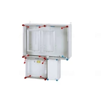 Hensel HB33K0-U 1 és 3 fázisú két mérőhelyes fogyasztásmérő szekrény mindennapszaki 80A és vezérelt H-tarifa 63 A