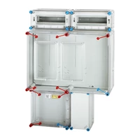 HENSEL HB33K024-U fogyasztásmérő szekrény, 1 vagy 3 fázisú ált. és vez. mérők számára, szabadvezetékes, 2x12modulos kiselosztó