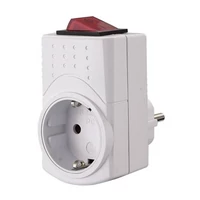 GAO Konnektorba dugható csatlakozó aljzat kapcsolóval, földelt 250V 16A IP20 0790H