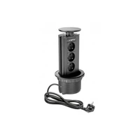 GTV AE-BPW3GU-20 Kihúzható asztali konnektor fi 100