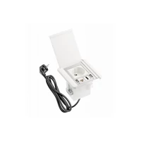 GTV AE-GM1FFLI-10 Bútoraljzat Flip redőnnyel, 1x francia aljzat, 2xUSB A RJ45, kábel 1,5 m, fehér