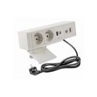 GTV AE-GM2FBAR-10 Bútoraljzat BAR, 2x francia aljzat, 1xUSB A, 1xUSB C. 1xRJ45,1xHDMI,, kábel 1,5m, fehér