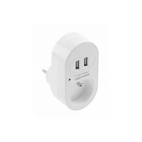 GTV AE-GSF2USB-10 USB elektromos aljzatos töltő 2xUSB,FRANCIA