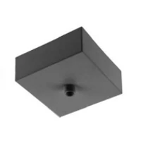 GTV AE-MAS80X80-00 Mennyezeti burkolat lámpatestekhez,80x80x30mm,alumínium,fekete