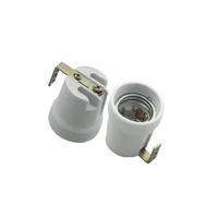 GTV AE-OCEE27-MM E27 kerámia lámpatartó vasalattal, fehér