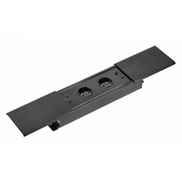 GTV AE-PB2SPRES-20 PRESTINO süllyesztett asztali hosszabbító kábel, 2x schuko aljzat, USB A+C, RJ45, HDMI, kábel 1,5 m, fekete