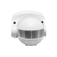 GTV CR-CR1000-00 Mozgásérzékelő CR-1, max 1200W, AC220-240V, 50/60Hz, szög 180°, tartomány 10m ± 1,8-2,5m, IP44, nem LED-hez, felületre szerelhető, fehér ház