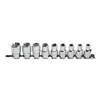HÖGERT HT1A880 Torx bit foglalat készlet 1/2", 9 db, CrV50BV30