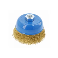 HÖGERT HT7D732 Tárcsakefe 100 mm, M14, sárgaréz huzal 0,3 mm