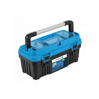 HÖGERT HT7G063 Szerszámosláda 22", ABS, alumínium fogantyú, max. 20kg, 540x278x269mm