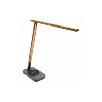 GTV LB-BRE8W-11-DEC Asztali lámpa Bressi,8W,450lm,AC220-240V,3-CCT, Vezeték nélküli töltés,USB,PF>0,5, RA>80, fekete/arany