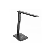 GTV LB-IZK6WCCT-10 IZUKA LED asztali lámpa, 6W, 400lm, AC220-240V, 50/60Hz, CCT, induktív töltő, fekete