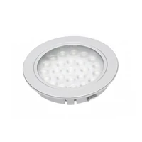 GTV LD-AL24ZB-53 Süllyesztett LED lámpatest Alvaro, 12V DC, 1.7W, 24 SMD3528, hideg fehér, 2m kábel miniAMP-val (2 csavar