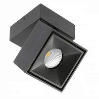 GTV LD-BNC8WKC-NB Mennyezeti, állítható LED lámpa, BIANCO, szögletes, fekete, 8W, 680lm, 4000K, AC220-240V, 50/60 Hz, IP20