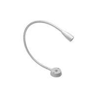 GTV LD-BOS1CBWB-53 LED lámpa BOSTON 2 ágyas, 12V, LED 1W, meleg fehér, kapcsoló a talpon, IP20, alumínium