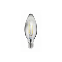 GTV LD-C35FP4-18 Dekoratív LED fényforrás, FILAMENT, szürke, C35, 1800K, E14, 4,0W, 200lm, AC220-240V, 360°