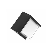 GTV LD-CANTI12WKW-10 LED homlokzati lámpatest CANTI II, 12W, 1000lm, AC220-240V, 50/60Hz, IP65, 4000K, négyzet, fekete