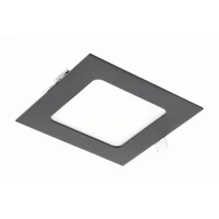 GTV LD-MAW07W-CBP-10 MATIS PLUS LED lámpatest, mélysugárzó, 7W, fekete, 3000K, 560lm, AC220-240V, hornyos, IP20, 120°