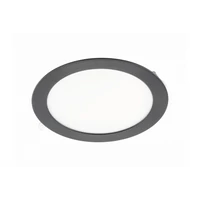 GTV LD-ORW13W-NBP-10 LED lámpatest ORIS PLUS, mélysugárzó, 13W, fekete, 4000K, 1020lm, AC220-240V, süllyesztett, IP20, 120°