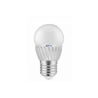 GTV LD-SMNBD45-10 LED FÉNYFORRÁS, KERÁMIA, A-G, B45, 4000K, E27, 10,0W, AC180-250V, 160°, 1000lm, 80mA