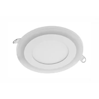 GTV LD-TWW09W-CB LED alsó lámpa TWINS, 9W (6W + 3W), 640lm, AC220-240V, 50/60 Hz, PF>0,5, RA>80, IP20, sugárzási szög 120°, meleg fehér 3000K, süllyesztett, fehér ház
