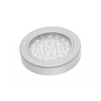 GTV LD-VA24NE-53 Süllyesztett ezüst LED-es lámpatest Vasco távolsággal, 12V DC, 1.7W, 24 SMD3528, nulla, 200cm kábel