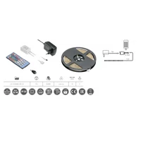 GTV LD-ZLRGBW-300-20 RGBW készlet, 5 m-es LED szalag, vezérlővel, tápadagolóval és távirányítóval