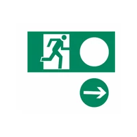 GTV OA-PIKTO1-15 Vészkijárat tábla univerzális, 150X300