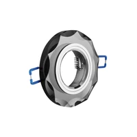 GTV OP-OPROKR-21 BRILLANTE mennyezeti spot lámpatest, üveg, fekete kristály, kerek