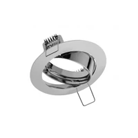 GTV OP-PRAN5-01 PORTO-K mennyezeti spot lámpatest, IP20, kerek, króm, szögben állítható, TYPE 5515