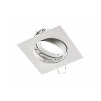 GTV OP-PRAN6-10 PORTO-K mennyezeti spotlámpa, IP20, négyzet, fehér, állítható szög, DT10 TÍPUS